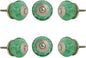 Perilla Home Set of 6 Crystal Bubble Glass Knob for Kitchen Cabinets - Crystal Glass Handles and Pull Knob for Dresser Drawer | Living Room | Kitchen | Bathroom | Closet Cupboard Furniture