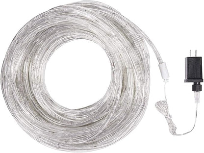100 Feet 720 LED Rope Lights,2-Wire Low Voltage Waterproof Rope Lights Outdoor,Indoor Background Lighting Idear for Trees,Bridges,Eaves,Pool,Wedding Use(White)