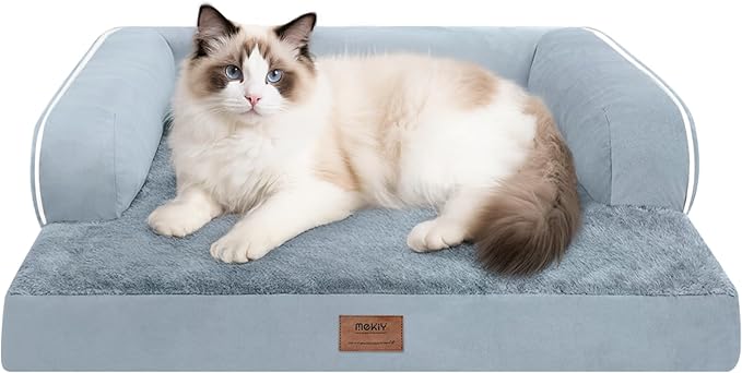 Small Dog Bed Waterproof Orthopedic Dog Beds for Small Dogs Cats Comfy Cat Bed with Washable Removable Cover-Mewly Pet