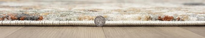 Keen Home Design Area Rugs - 2x18 Non-Shedding, Abstract Rugs for Kitchen, Living Room, Bedroom, Dining Room, Entryway - Size: 2'8" x 18', Multi