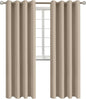 BGment Blackout Curtains - Grommet Thermal Insulated Room Darkening Bedroom and Living Room Curtains, Set of 2 Panels (52 x 95 Inch, Sand)