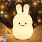 WHA&DARREN Night Light for Kids, Bunny Night Light, Silicone Nursery Light for Baby and Toddler, Animal Night Lights for Girls and Boys, Cute Lamps for Bedroom
