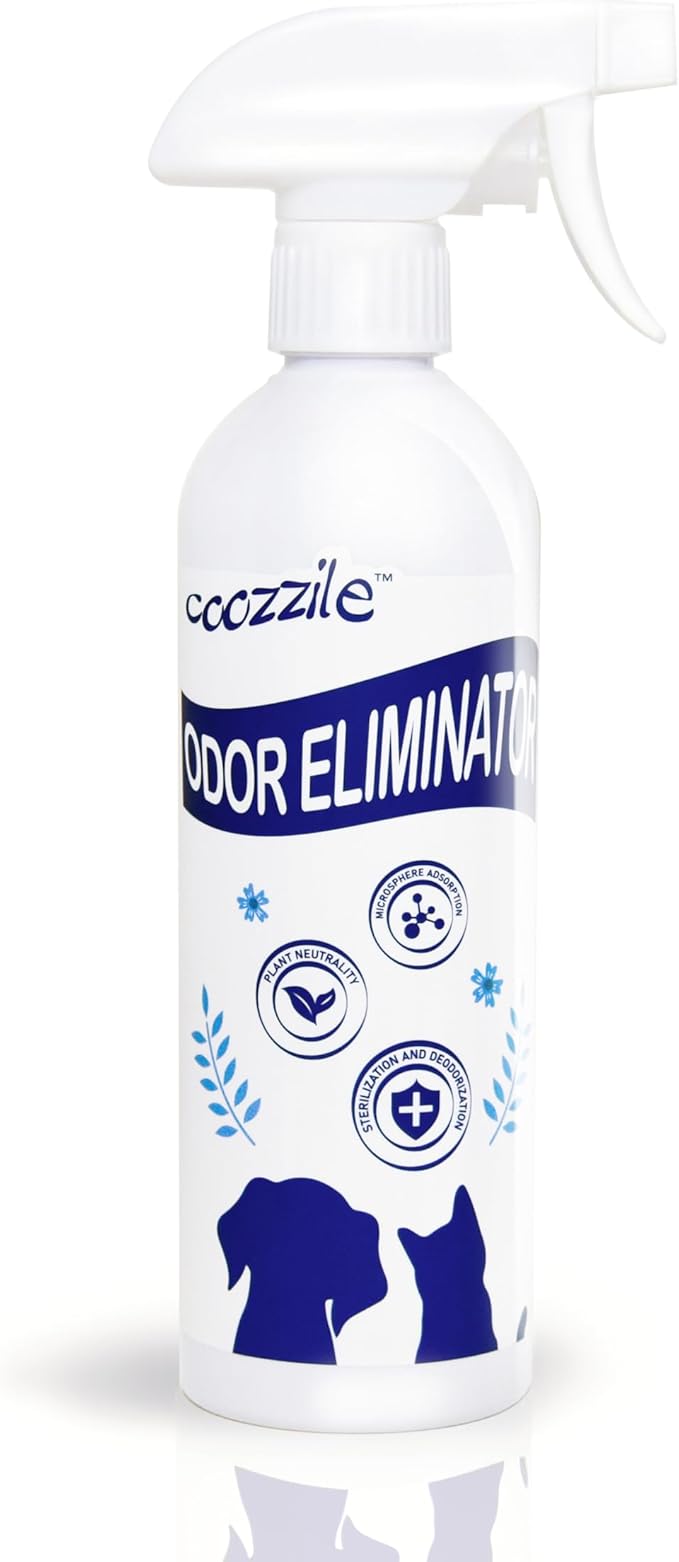 Pet Odor Eliminator for strong odor 16.9oz Spray, Suitable for Dogs and Cats Colorless Odorless Fragrance Free, Highly Effective Safe Ingredients odor eliminator-Mewly Pet
