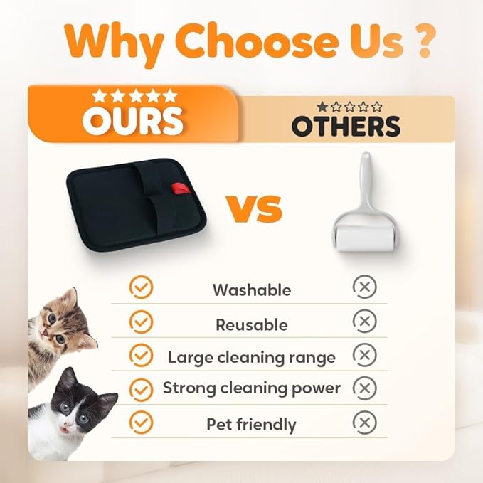 2 Upgraded Thickened Electrostatic Pet Hair Removal Gloves Brush,2025 New Reusable Cat Dog Hair Remover Grooming Gloves,Double Sided Washable Static Animal Fur Removal Tool for Couch,Carpet, Clothes-Mewly Pet