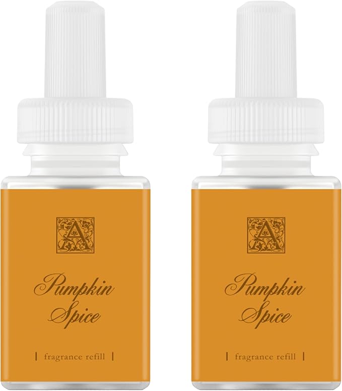 Pura & Aromatique Home Scent Refill - Smart Home Air Diffuser Fragrance - Up to 120-Hours of Luxury Fragrance per Refill - Household Essential - Clean Diffuser - Pumpkin Spice, 2 Pack