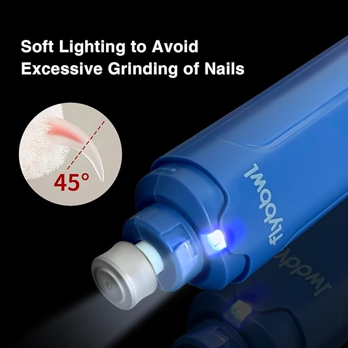 Dog Nail Grinder Quiet: Silent Grind Pro Dog Nail Trimmers - Cat Nail Clippers for Indoor Cats - Dog Nail Trimmers for Large Medium Small Dogs and Cats-Mewly Pet