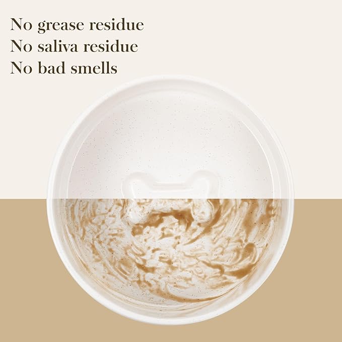 MALACASA Dog Bowls, Ceramic Dog Food and Water Bowls for Large Size Dogs, 6 Cups Capacity Pet Bowl for Large Dogs.1-Pack (L-6 Cups)-Mewly Pet