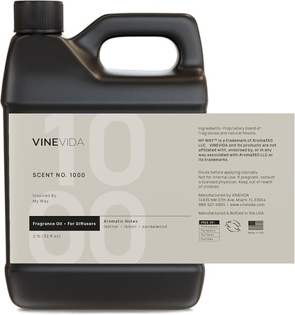 VINEVIDA [32 Fl Oz] Scent № 1000 Inspired by My Way Diffuser Oil; Hotel Scents for Cold Air Diffuser - Waterless Diffuser Oil