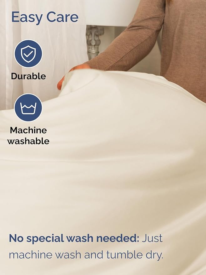 Extra Deep Cal King Sheet Set - 6 Piece Breathable and Cooling Sheets - Hotel Luxury Bed Sheets Set - Easy Fit - Soft, Wrinkle Free and Comfy Sheets Set - Off White Sheet Set with Extra Deep Pockets