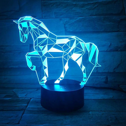 3D Horse Decor Lamp Gift with Remote, 7 Colors Changing Night Light Birthday Toys for Kids Girls Boys, Horse Lovers