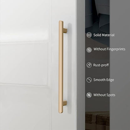 10 Pack 7.5 Inch(192mm) Kitchen Cabinet Handles Champagne Bronze Cabinet Pulls Champagne Gold Kitchen Cabinet Hardware Drawer Pulls for Cupboard Wardrobe
