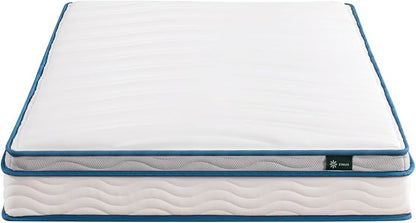 ZINUS 6 Inch Spring Sensation Hybrid Mattress [New Version], Medium Firm Feel, Fiberglass Free, Youth and Guest Bedroom, Mattress in A Box, Twin