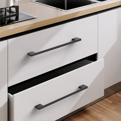10 Pack Matte Black Cabinet Pulls 6.25 Inch Cabinet Handles Kitchen Cabinet Hardware Kitchen Handles for Cabinets Black Dresser Pulls Drawer Handle