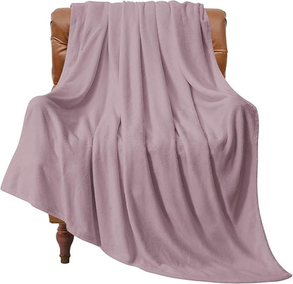 BEDELITE Fleece Blanket Dusky Violet Throw Blankets for Couch & Bed, Luxury Plush Cozy Fuzzy Blanket 50x60 inches, Super Soft Warm Lightweight Throw Blanket for Travel Camping