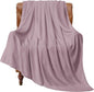 BEDELITE Fleece Blanket Dusky Violet Throw Blankets for Couch & Bed, Luxury Plush Cozy Fuzzy Blanket 50x60 inches, Super Soft Warm Lightweight Throw Blanket for Travel Camping
