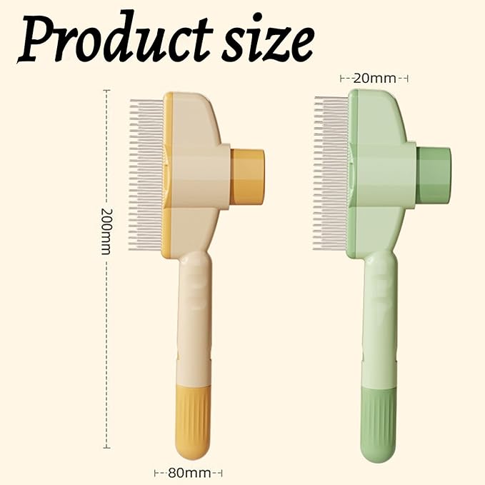 2 Pcs Brush for Cats, brush Cat Comb, Avatore brushs-Removes Fur & Relieves Pain, Upgrade Dog and Cat Hair Removal with Release Button, Multi-function Grooming Brushs for Short&Long Cats-Mewly Pet