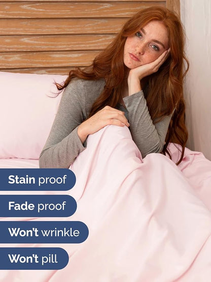 Extra Deep Cal King Sheet Set - 6 Piece Breathable & Cooling Sheets - Hotel Luxury Bed Sheets Set - Easy Fit - Soft, Wrinkle Free & Comfy Sheets Set - Lavender Pink Sheet Set with Extra Deep Pockets