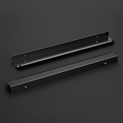 Ravinte Hardware 12 Pack Black Cabinet Handles, 11.8 Inch (300mm) Finger Edge Pulls, 8.8 Inch Hole Center, Finger Pulls for Cabinets