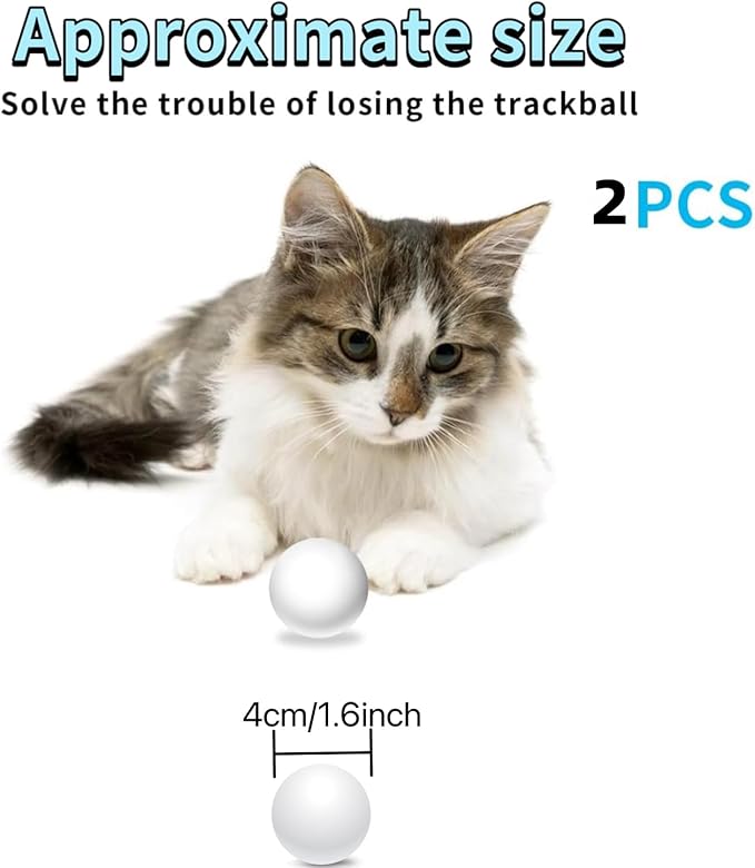 Cat Track Balls Replacement Track Balls for Turbo Round Scratcher Toy (2PCS Cat Ball Toy)-Mewly Pet