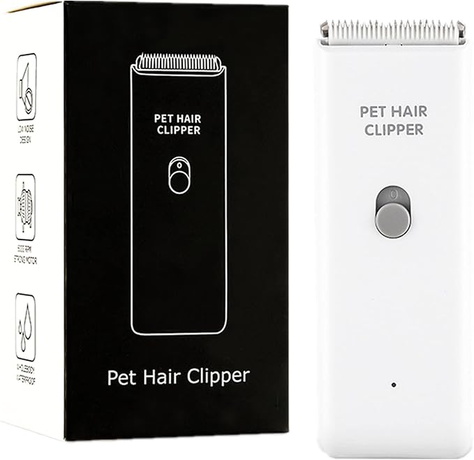 Dog Cat Home Hair Waterproof Clipper Portable Electric USB Rechargeable Pet Grooming Tools Low Noise Shaver Cordless Trimmer for Small and Large Pets-Mewly Pet