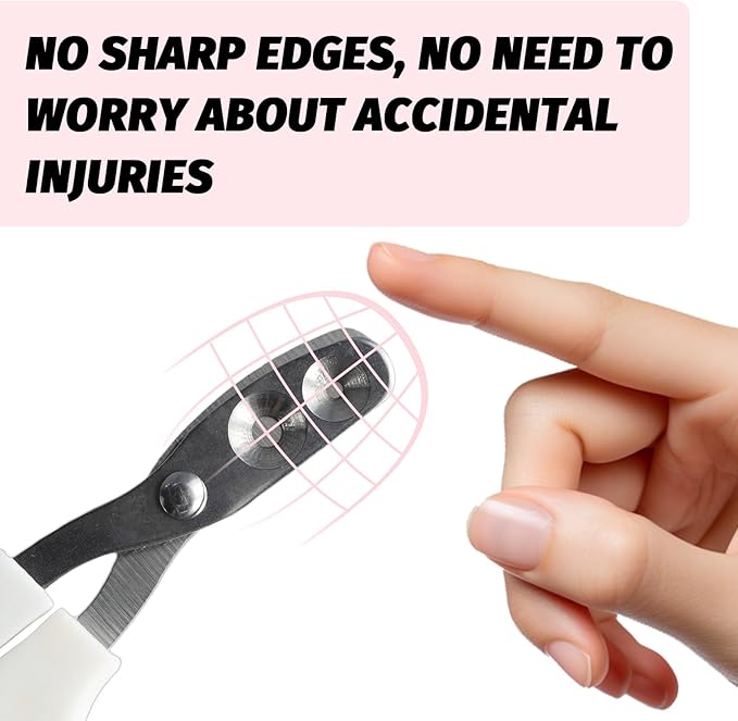 2 PCS Bearded Dragon Nail Clippers, Cat Nail Trimmer, Stainless Steel Cat Claw Clippers, with (White + Pink) Files * 2, Suitable for Reptiles, Novice Pet Families (Orange + Rose Red)-Mewly Pet