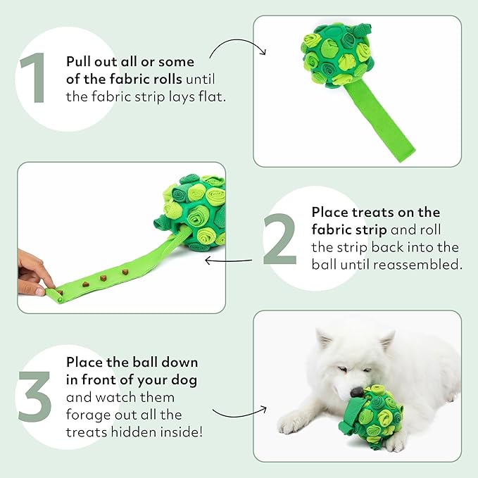 Reggie Forager Ball for Dogs | Mealtime Enrichment Toy | Reduces Boredom, Hyperactivity, Stress | Vet-Approved & Ideal for All Ages, Breeds, and Sizes-Mewly Pet