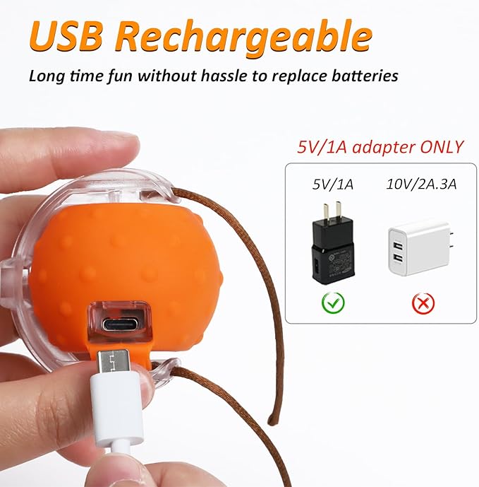 Interactive Cat Toys for Indoor Cats, Fast Rolling Cat Ball with Centipede Tail, Birds Chirping Touch Activated Automatic Kitten Toy, Rechargeable Toys for Cats to Keep Them Busy-Mewly Pet