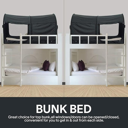 LEEDOR Bed Tent Dream Tents Bed Canopy Shelter Cabin Indoor Privacy Warm Breathable Pop Up Twin/Full/Queen for Kids and Adult Patent Pending(Mattress Not Included)