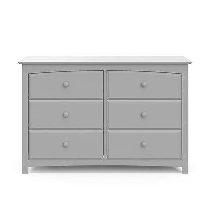 Storkcraft Kenton 6 Drawer Universal Dresser (Pebble Gray) – Dresser For Kids Bedroom, Chest Of Drawers For Bedroom With 6 Drawers