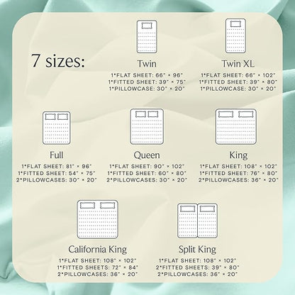 LuxClub 3 PC Sheet Set Bed Sheets Deep Pockets 16" Eco Friendly Wrinkle Free Cooling Machine Washable Hotel Bedding Silky Soft - Aquamarine Twin