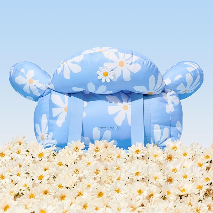 VETRESKA Pet Car Seat for Small Dogs - Washable Cat Carrier for Car Seat Portable Puppy Dog Bed, Pet Travel Carrier Bed with Safety Clip-On Leas-Mewly Pet