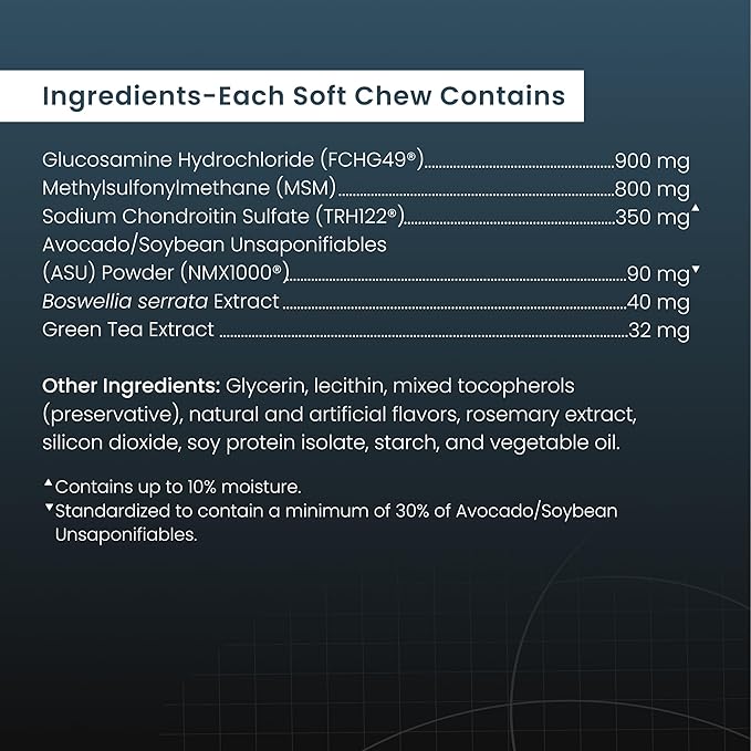 Nutramax Laboratories Dasuquin with MSM Soft Chews Large Dog 84 Count, brown-Mewly Pet