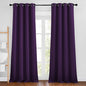 NICETOWN Royal Purple Blackout Bedroom Curtains 96 inches Long, Grommet Thermal Insulated Room Darkening Window Treatments Sound Reducing for Living Room, W46 x L96, 2 Panels