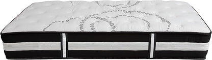 Flash Furniture Capri Comfortable Sleep 12" Hybrid Pocket Spring and Foam Mattress in a Box, Foam Pocket Spring Hybrid Mattress for Pressure Relief, Twin