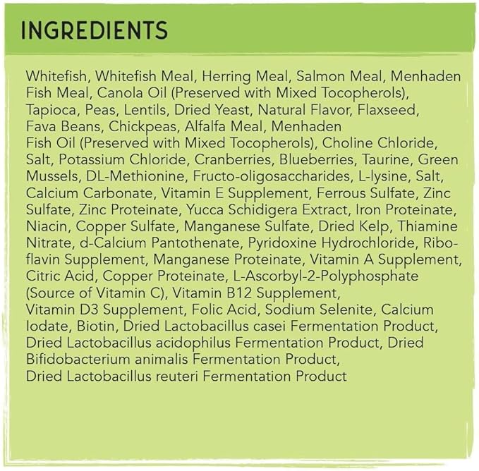 Blackwood Bounty Dry Cat Food, Whitefish & Lentil Recipe for All Life Stages, 10 Pound Bag, High Protein, Grain Free-Mewly Pet