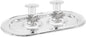 The Dreidel Company Shabbat Candlesticks Candle Holders Silver Plated, Grape Design 2 Candlesticks (1 Set)