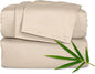 Twin Sheets by Pure Bamboo, Genuine 100% Organic Viscose Derived from Bamboo Bed Sheet Set, Luxuriously Soft & Cooling, Double Stitching, Lifetime Quality Promise (Twin, Taupe)