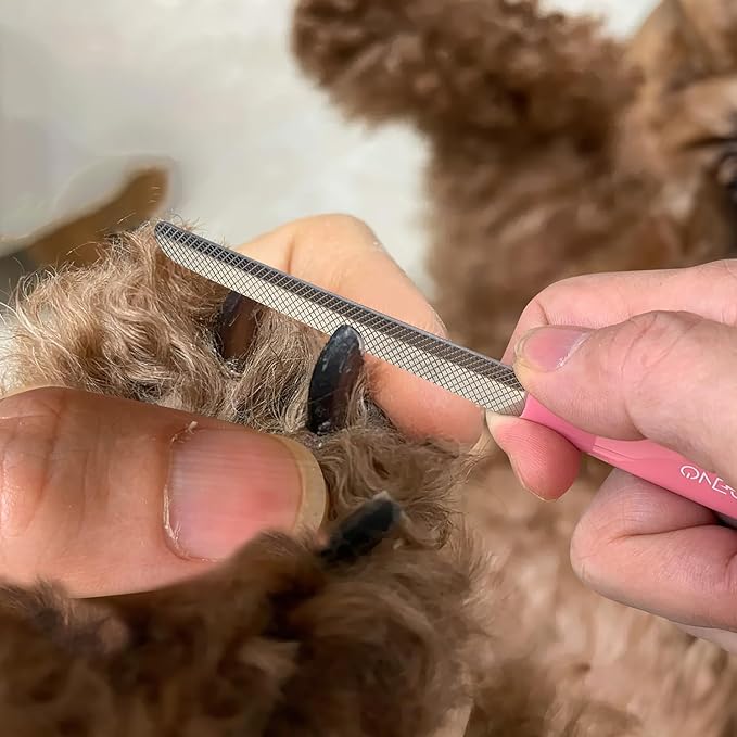 OneCut 4.7" Small Dog & Cat Nail Clipper Stainless Steel Cat Claw Trimmers for Rabbits, Guinea Pigs, Birds, Puppies, Kittens and Small Animals Pet Nail Clipper for Professional and Home Use (Purple)-Mewly Pet