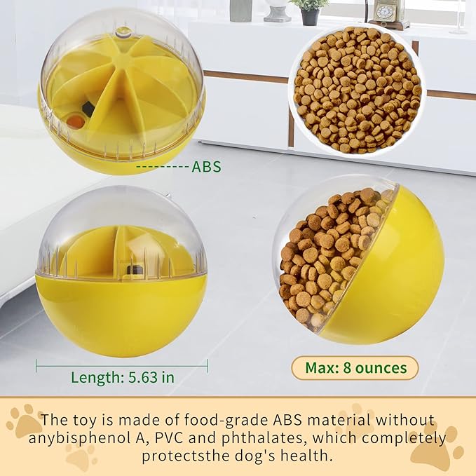 Treat Dispensing Dog Toys, Treat Ball for Large, Medium, Small Dogs, Dog Puzzle and Slow Feeder Dog Treat Ball, Mentally Boredom Stimulating Toys for Dogs, Dog IQ&Enrichment Toys for Smart Dogs-Mewly Pet