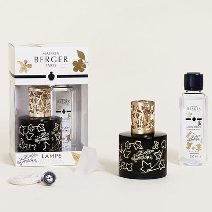 MAISON BERGER - Giftset Lampe Berger - Model Lolita Lempicka - Home Fragrance Diffuser - 4.7 x 3.2 x 3.2 inches - Includes Fragrance 250 milliliters - 8.45 Fluid Ounces (Black)