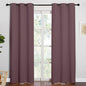 NICETOWN 84 inches Blackout Curtains for Office and Theater, Dry Rose, 1 Pair, 42 inches Wide, Thermal Insulated Solid Grommet Drapes for Living Room