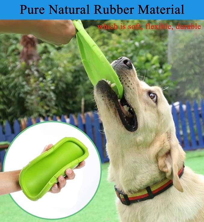 Dog Flying Disc, 2 Pack Dog Flyer Toys, Soft Rubber Interactive Lightweight Flying Disc Dog Toy for Small Large Dogs - Floats in Water & Safe on Teeth, 7.2 inch.-Mewly Pet