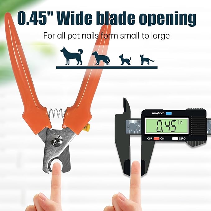 Dog Nail Clippers 767C – Heavy Duty Nail Trimmers for Large & Small Breeds, Easy-to-Use Pet Clippers for Thick Nails, Dog Toenail Clippers for Large Dogs-Mewly Pet