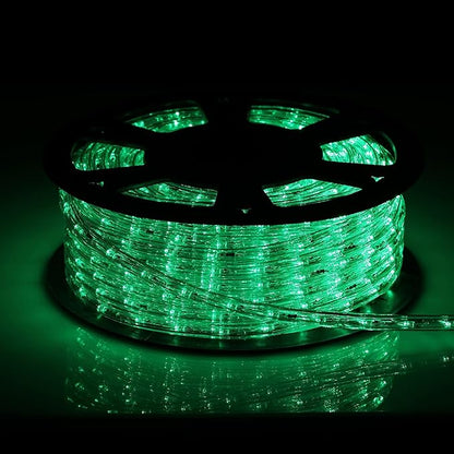 Green LED Rope Lights, 1080 LEDs Waterproof Rope Lights, 110V Cuttable Connectable Rope Lights Waterproof Decorative Lighting for Indoor/Outdoor, Patio, Halloween and Christmas Decorations