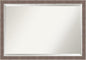 Amanti Art Brown Bathroom Mirror for Over Sink, 27x39 Noble Mocha Rectangle Vanity Mirror, Large Casual Frame, Hangs Horizonally and Vertically, Bathroom Wall Decor, Beveled Edge