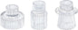 Vixdonos Glass Candlestick Holders Tealight Candle Holders for Table Centerpieces, Wedding Decor and Dinner Party (3 Pcs, Clear)
