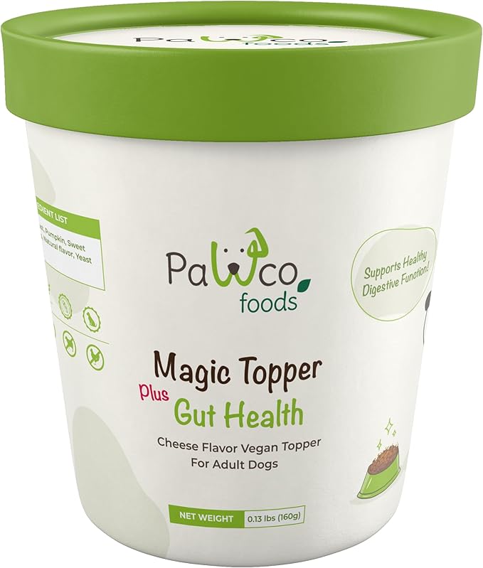 PawCo Magic Topper Gut Health - Dog Topper for Digestion with Postbiotics, Grain-Free Meal Enhancer for Digestive Support, 160g-Mewly Pet
