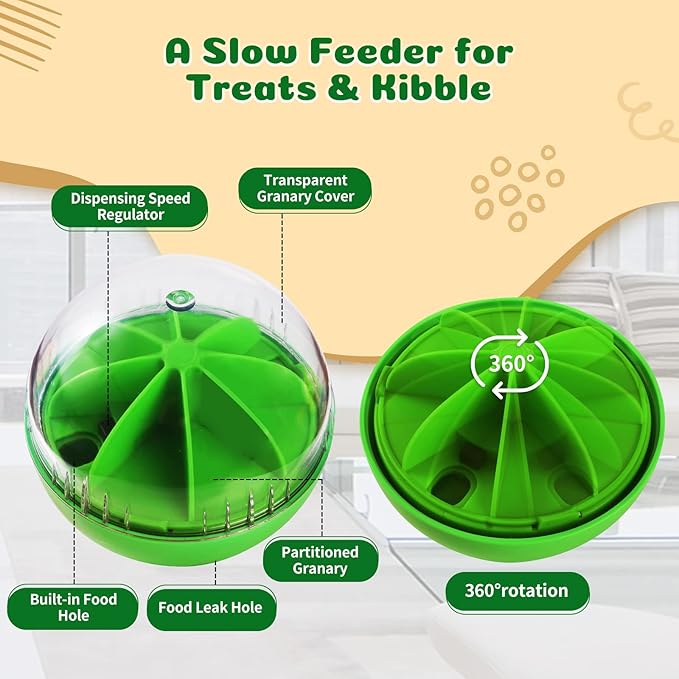 Treat Dispensing Dog Toys - Interactive Puzzle & Slow Feeder Ball for Small, Medium & Large Dogs-Mewly Pet