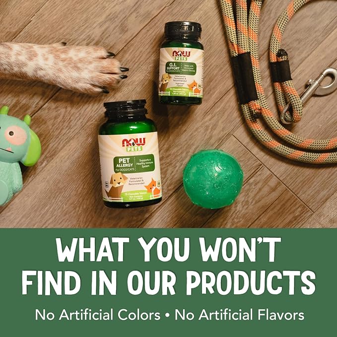 NOW Foods® Pets, UC-II® Advanced Joint Mobility for Dogs and Cats, Veterinarian formulated, Help Maintain Cartilage and Connective Tissue*, 60 Chewable Tablets (60 Grams)-Mewly Pet