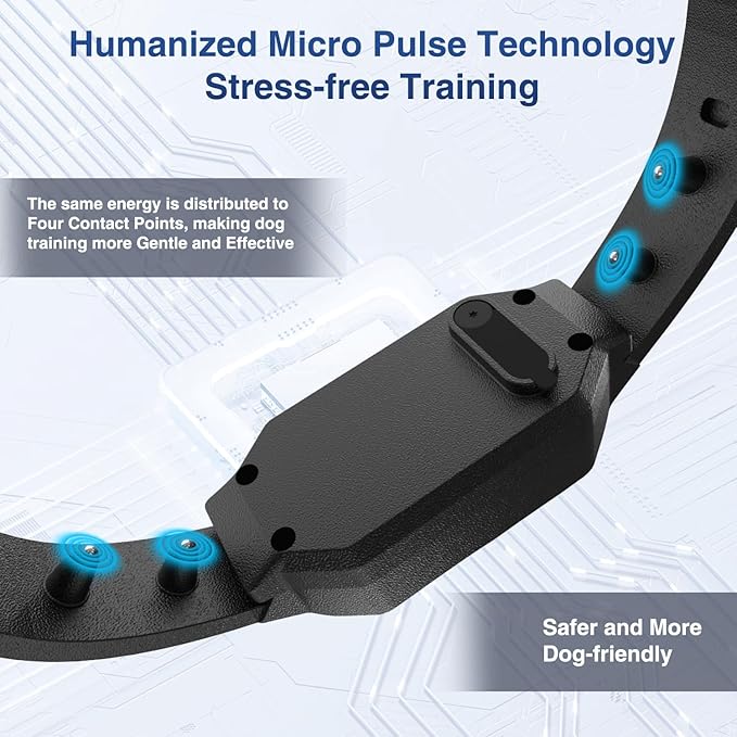 Dog Shock Collar for Dogs with 3 Night Lights - 4200 FT Range Electric Dog Collars, Rechargeable Dog Training Collar with 4 Powerful Modes, E Collars for Dogs Training for 20-140 lbs Dogs